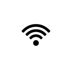 WiFi symbol wireless network icon for internet connection and communication