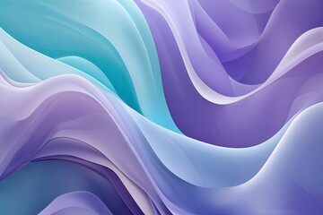 Obraz premium Soft Lavender and Turquoise Gradient Abstract Background