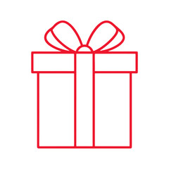 gift box with red ribbon