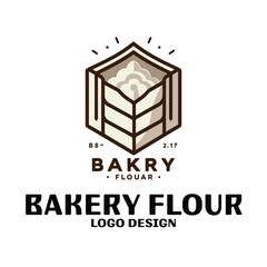 Bakery Flour Vector Logo Design
