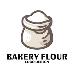 Bakery Flour Vector Logo Design