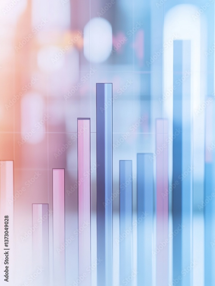 Aufkleber e-commerce sales growth represented with bar charts and financial graphs in a professional corporate