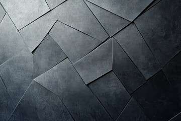 Abstract background with geometric shapes in shades of black white gray and silver Fea