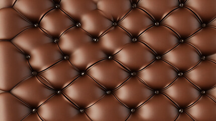 Muestra de patrón de tela de cuero marrón. Textura sobre sillón vintage de cuero. Fondo de tapicería