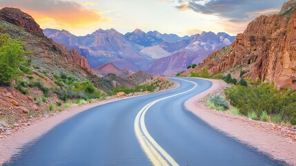 Fototapeta premium Halchita, Utah, on route US-163: a trip through gorgeous vistas under minimal light