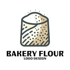 Bakery Flour Vector Logo Design