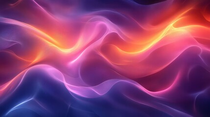Obraz premium Vibrant Colorful Wave Patterns with Smooth Flowing Textures