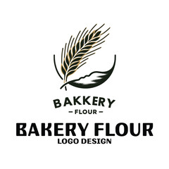 Bakery Flour Vector Logo Design