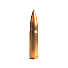 A single bullet on black background close up view detail shot,