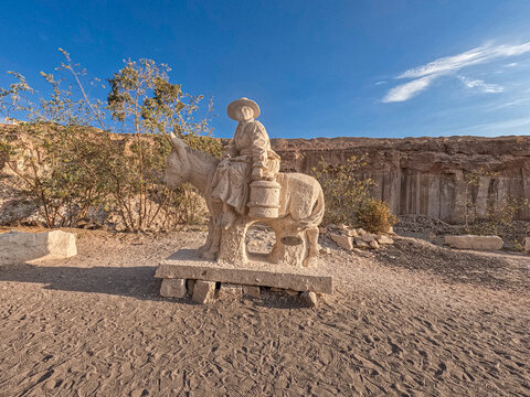 Sculpture in Sillar Route, Peru	