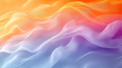 Obraz premium Soft Colorful Waves of Fabric with Smooth Transitions and Texture