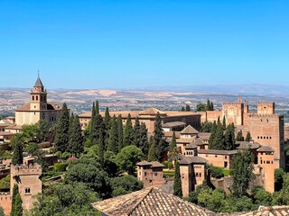 Obraz premium Alhambra Palace and Gardens in Granada