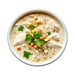 Chicken Chili Bowl Isolated on Transparent Background