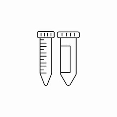 medical tubes icon sign vector