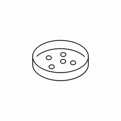 petri dish tool icon sign vector