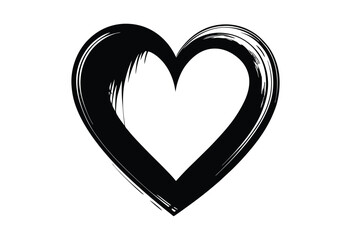 heart vector on white background