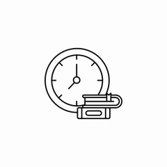 reading time icon sign vector