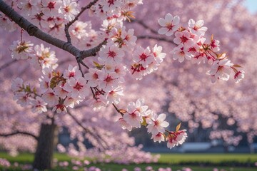 Stunning Cherry Blossoms in Full Bloom Showcasing Spring Beauty for an Elegant Mother's Day Arrangement