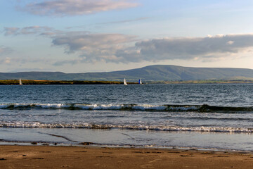 Atlantic Ocean coastline landscape of Ireland. Wild Atlantic Way.