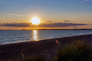 Atlantic Ocean coastline landscape of Ireland. Wild Atlantic Way.