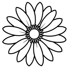 Daisy Flower Line Art