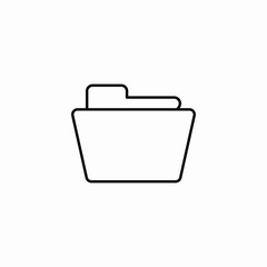 open folder icon sign vector