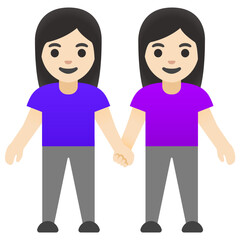Women Holding Hands
