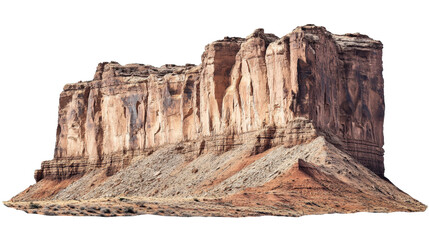 Monumental Rock Formation: A striking rock formation, its layers and textures sculpted over millennia by the elements, stands as a testament to the power and beauty of nature.