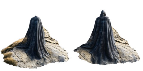 Cape isolated on transparent background, PNG, 