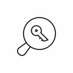 key search icon sign vector