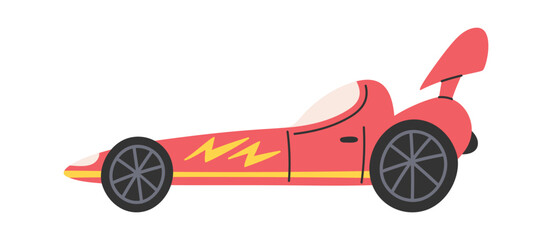 Sports race car hand-drawn element