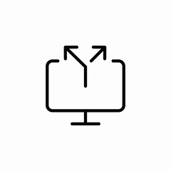 computer circuit icon sign vector