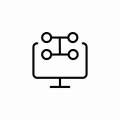 data architecture icon sign vector