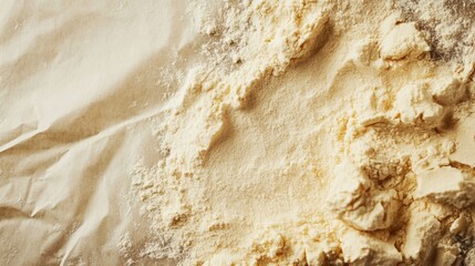 Obraz premium Close-up of textured flour powder background