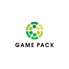 Game pack people and conversation logo design editable vector  business brand identity ideas 