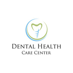 Dental health care center  logo design editable vector  business brand identity ideas 