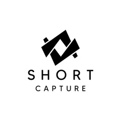 Short capture media and entertainment photography logo design editable vector  business brand identity ideas 