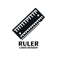 Fototapeta premium Ruler Vector Logo Design