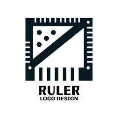 Ruler Vector Logo Design