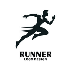 Runner Vector Logo Design
