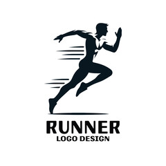 Runner Vector Logo Design