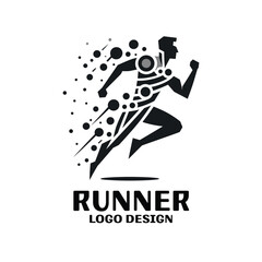 Runner Vector Logo Design