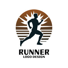 Runner Vector Logo Design