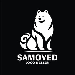 Samoyed Vector Logo Design
