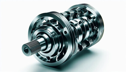 Obraz premium The heart of every engine – A finely crafted crankshaft for peak efficiency