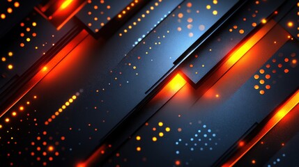 Obraz premium Abstract Colorful Background with Stripes and Dots in Motion