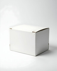 Elegant white cube box showcasing minimalist design and precision perforation ideal for product packaging and presentation, symbolizing simplicity and protection