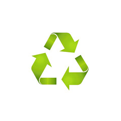 Obraz premium Green recycling symbol in a modern style with vibrant colors 