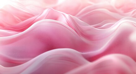 Obraz premium Soft Pink Fabric Waves Create A Gentle and Elegant Abstract Texture