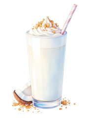 Coconut Milkshake PNG Clipart